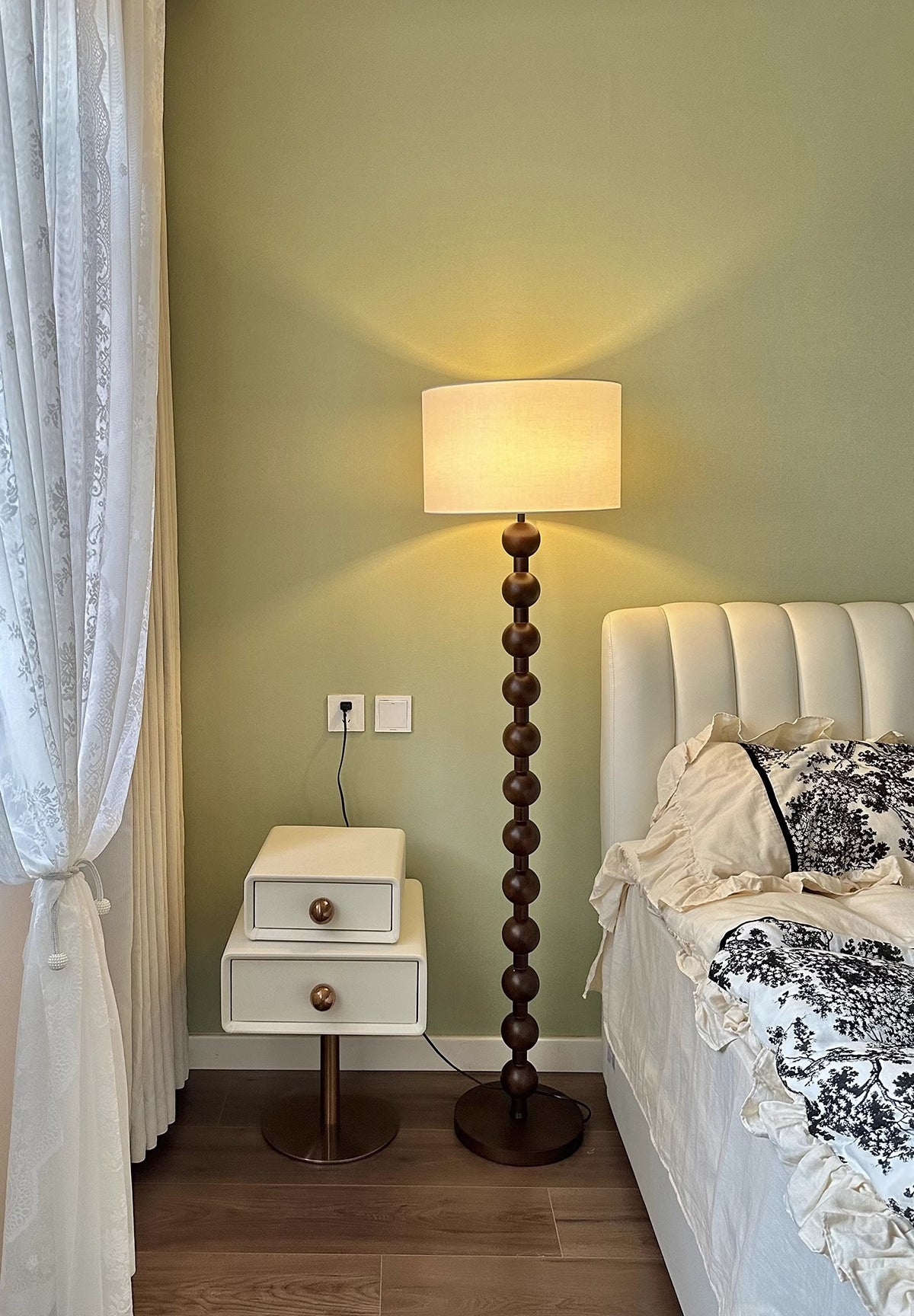 Walnut Floor Lamp